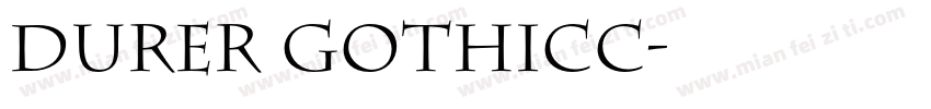 Durer GothicC字体转换